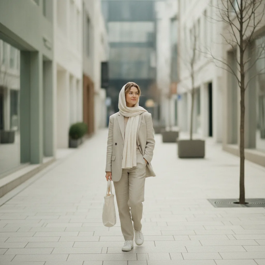 Foreign patient walking a Cheongdam street in Seoul after a clinic consultation